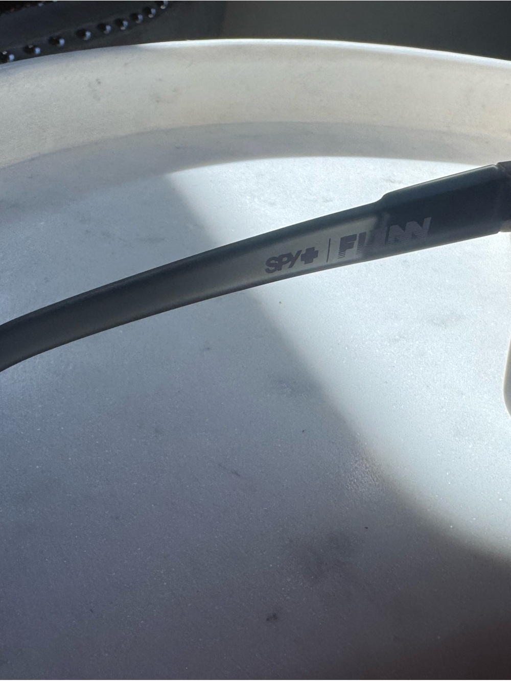 Like new spy sunglasses with happy lenses. Black and gray. - Picture 7 of 7
